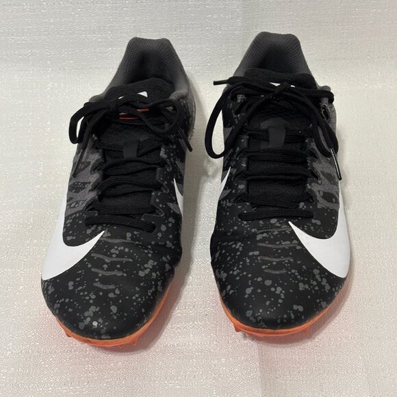 Nike Zoom Rival S 907565-008 Black Gray Paint Splatter Women's 8.5 Racing Cleats - Picture 2 of 16